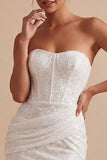 Bodycon Corset White Short Bridal Shower Dress