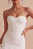Bodycon Appliqued Floral White Short Bridal Shower Dress