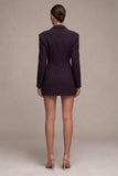 Black Long Sleeves Bodycon Short Blazer Dress