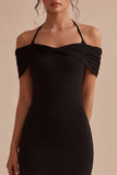 Bodycon Halter Neck Little Black Dress