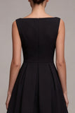 A Line Round Neck Little Black Dress