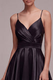 A Line Spaghetti Straps Little Black Dress