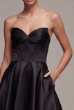 Corset A Line Sweetheart Little Black Dress