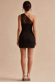 Bodycon Black One Shoulder Little Black Dress