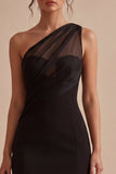 Bodycon Black One Shoulder Little Black Dress