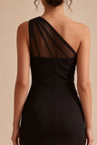 Bodycon Black One Shoulder Little Black Dress
