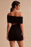 Bodycon Black Off the Shoulder Little Black Dress