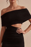 Bodycon Black Off the Shoulder Little Black Dress