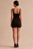 Corset Bodycon Thick Straps Little Black Dress
