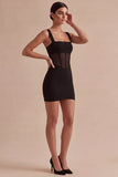 Corset Bodycon Thick Straps Little Black Dress