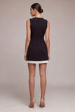 V Neck Sleeveless Little Black Dress