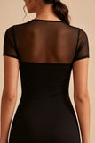 Bodycon Square Neck Little Black Dress