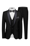 Shawl Lapel Dark Green One Button Men's Prom Suits