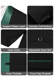 Shawl Lapel Dark Green One Button Men's Prom Suits