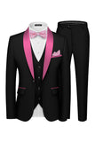 Shawl Lapel Dark Green One Button Men's Prom Suits