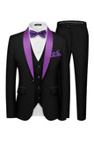 Shawl Lapel Dark Green One Button Men's Prom Suits