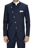 Royal Blue Single Breasted 2 Piece Men's Prom Suits with Pockets