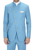 Royal Blue Single Breasted 2 Piece Men's Prom Suits with Pockets