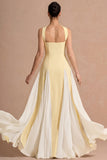 Pleated Fuchsia A Line Strapless Long Wedding Guest Dress
