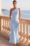 Lace Floral White Mermaid Midi Engagement Dress