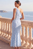 Lace Floral White Mermaid Midi Engagement Dress