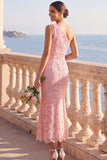 Lace Floral White Mermaid Midi Engagement Dress