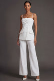 Mint Green Slim Fitted 2 Piece Double Breasted Women's Work Suits