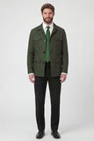 Beige Notch Lapel Single Breasted Men's Jacket with Pockets