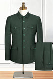 Single Breasted Black 2 Piece Men's Suits