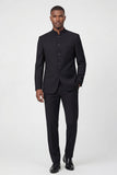 Black Single Breasted 2 Piece Men's Prom Suits with Pockets