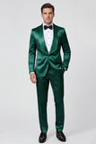 2 Piece Shawl Lapel Champagne One Button Men's Prom Suits with Pockets
