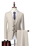 Dark Grey 2 Piece Notch Lapel Single Breasted Men's Prom Suits
