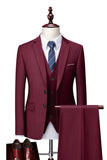 Dark Grey 2 Piece Notch Lapel Single Breasted Men's Prom Suits