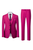 Dark Grey 2 Piece Notch Lapel Single Breasted Men's Prom Suits