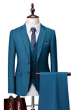 Dark Grey 2 Piece Notch Lapel Single Breasted Men's Prom Suits