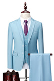 Dark Grey 2 Piece Notch Lapel Single Breasted Men's Prom Suits