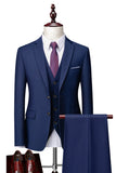Dark Grey 2 Piece Notch Lapel Single Breasted Men's Prom Suits