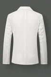 Black Notch Lapel Single Breasted Men's Jacket with Pcokets