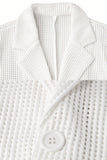 Black Notch Lapel Single Breasted Men's Jacket with Pcokets