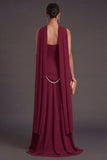 Black A Line Neck Scarf Strapless Long Bridesmaid Dress