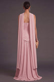 Black A Line Neck Scarf Strapless Long Bridesmaid Dress