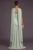 Black A Line Neck Scarf Strapless Long Bridesmaid Dress