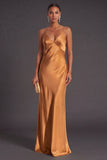 Black Mermaid Spaghetti Straps Long Bridesmaid Dress