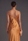 Black Mermaid Spaghetti Straps Long Bridesmaid Dress