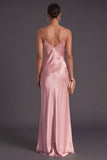 Black Mermaid Spaghetti Straps Long Bridesmaid Dress