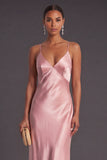 Black Mermaid Spaghetti Straps Long Bridesmaid Dress