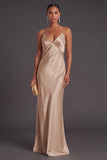 Black Mermaid Spaghetti Straps Long Bridesmaid Dress