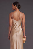 Black Mermaid Spaghetti Straps Long Bridesmaid Dress