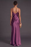 Black Mermaid Spaghetti Straps Long Bridesmaid Dress