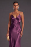 Black Mermaid Spaghetti Straps Long Bridesmaid Dress